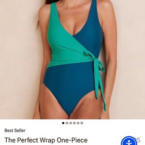 Summersalt The Perfect Wrap One-Piece, NWT, Seaglass and Seaweed